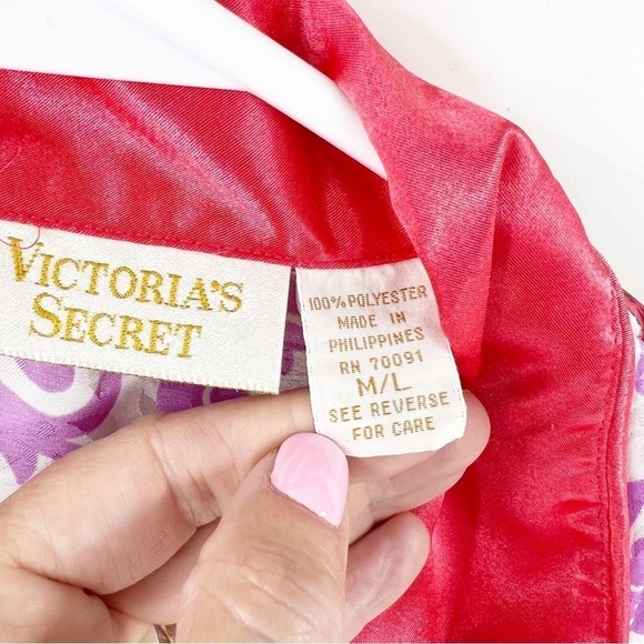 ✅ Victoria's Secret  Gold Label Pajama Top size M/L floral flowers SLEEP TOP - Picture 3 of 6